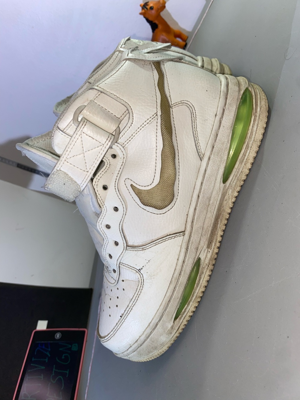 FB1374-100 Nike Air Force 1 Mid Evo Sail Lime Blast Coconut Milk 9US (Men's) - Picture 8 of 16